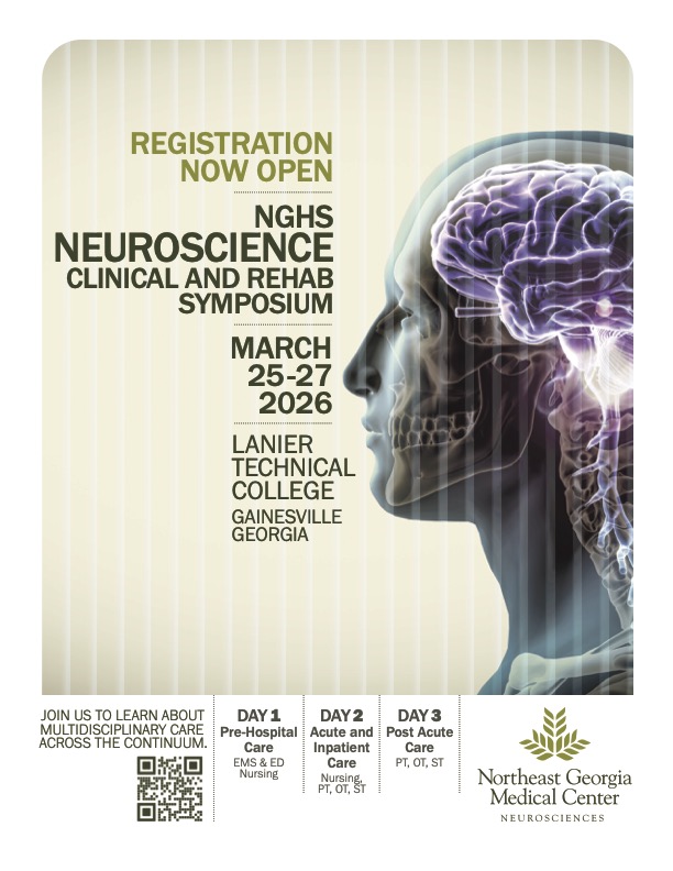 NGMC CE Course for Neuro rehab professionals flyer